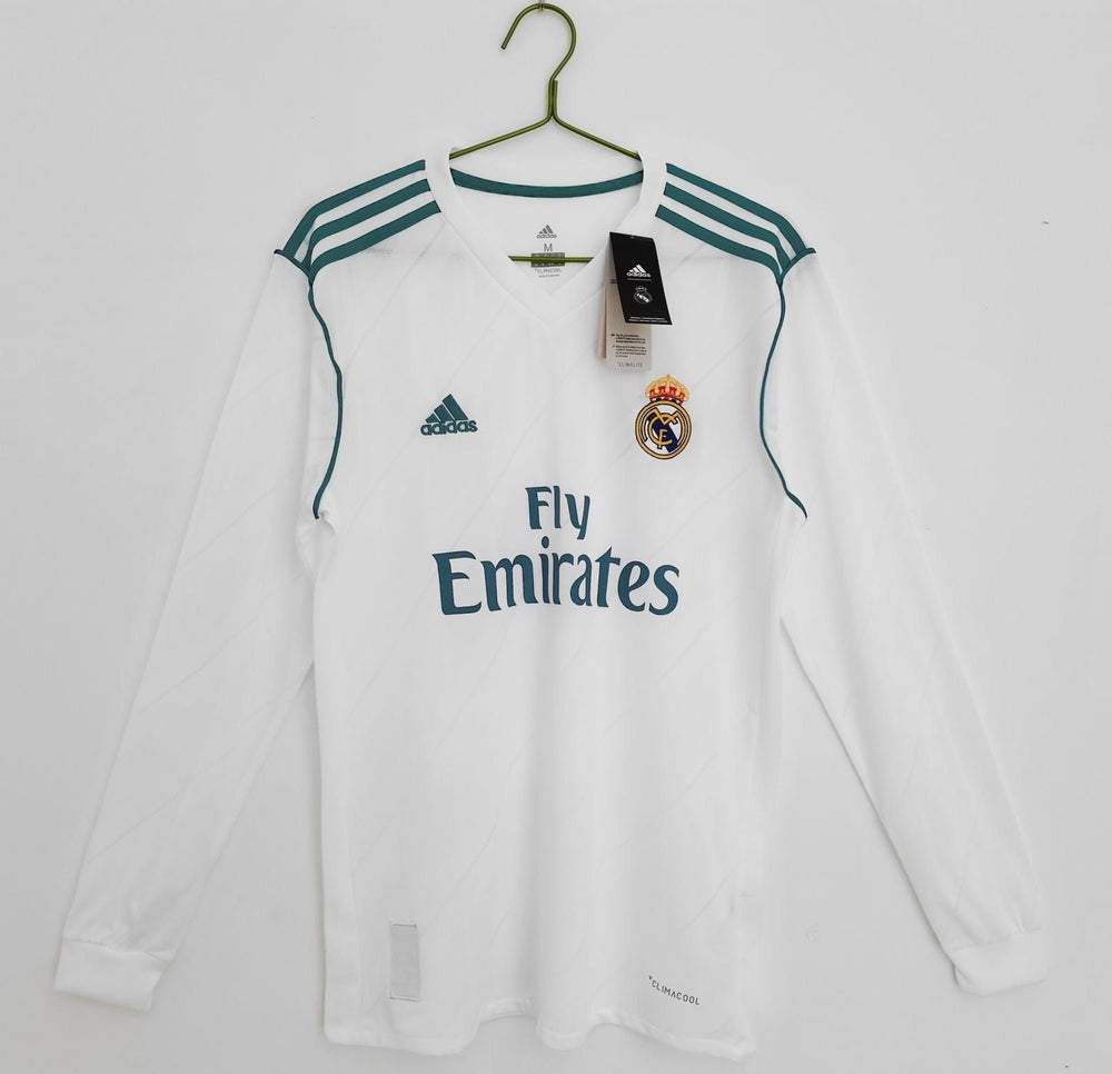 RETRO FULL SLEEVES REAL MADRID HOME 2017/18