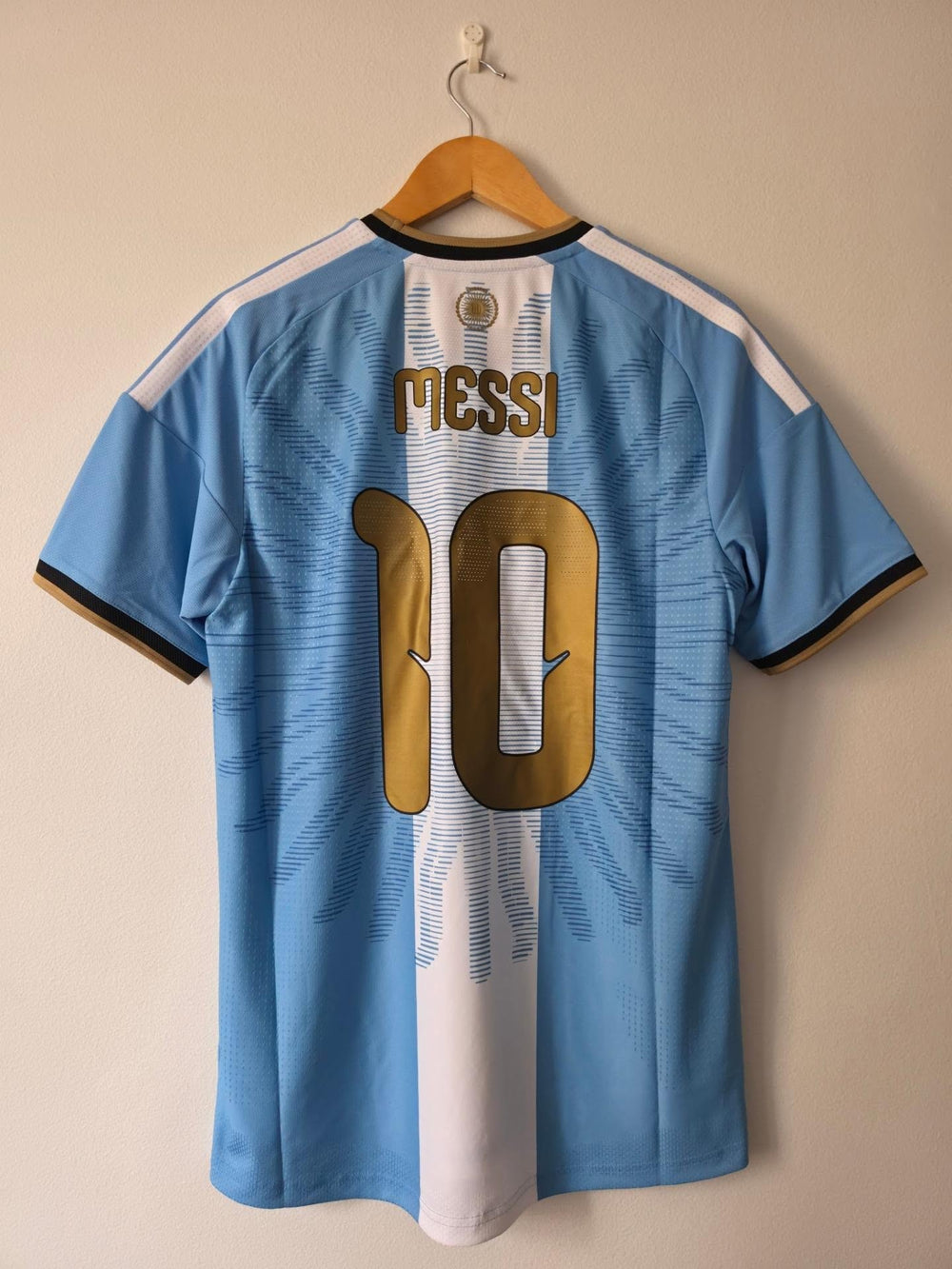 Argentina Messi Farewell Jersey (Player Version) sky blue and white stripes