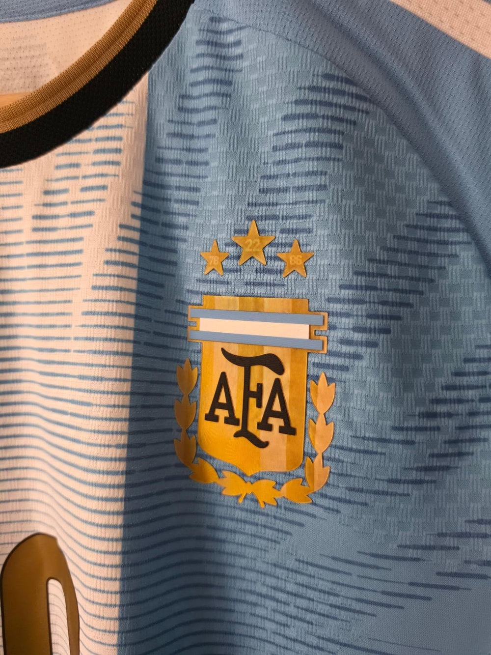 Argentina Messi Farewell Jersey (Player Version) fabric close-up