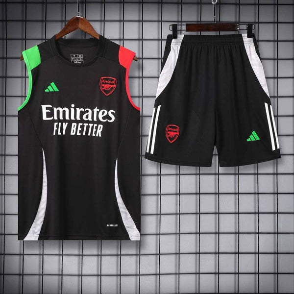 Arsenal Sleeveless Training Kit (2024 Edition) – Black