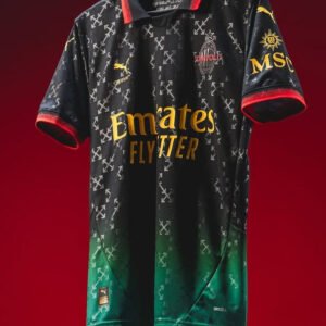 AC Milan X Off White Black Jersey (Player Version)