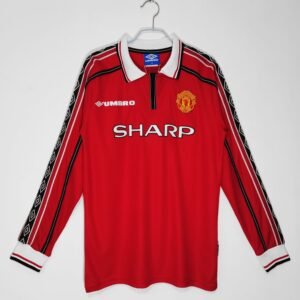 RETRO FULL SLEEVES MANCHESTER UNITED HOME 1998 Football Jerseys India Online