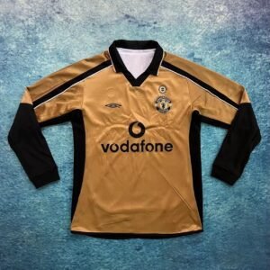 RETRO FULL SLEEVES MANCHESTER UNITED HOME 2001/02 100 year anniversary Football Jerseys India Online