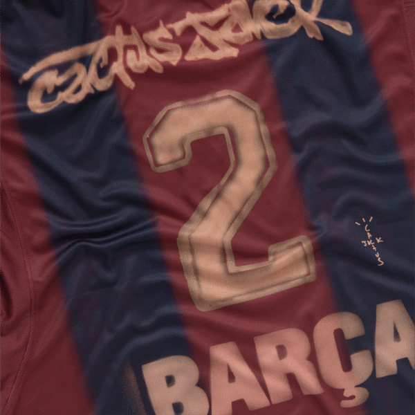 FC Barcelona x Travis Scott Retro 2001 Jersey (Player Version) - Image 3