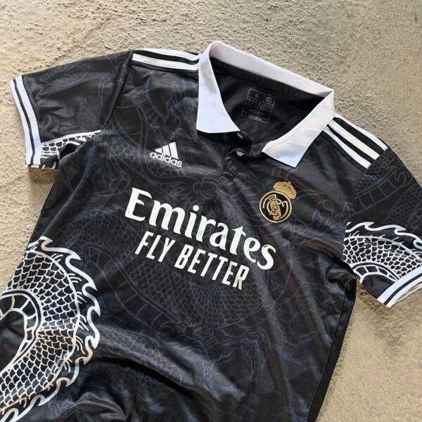 Real Madrid Black Dragon Jersey - Image 2