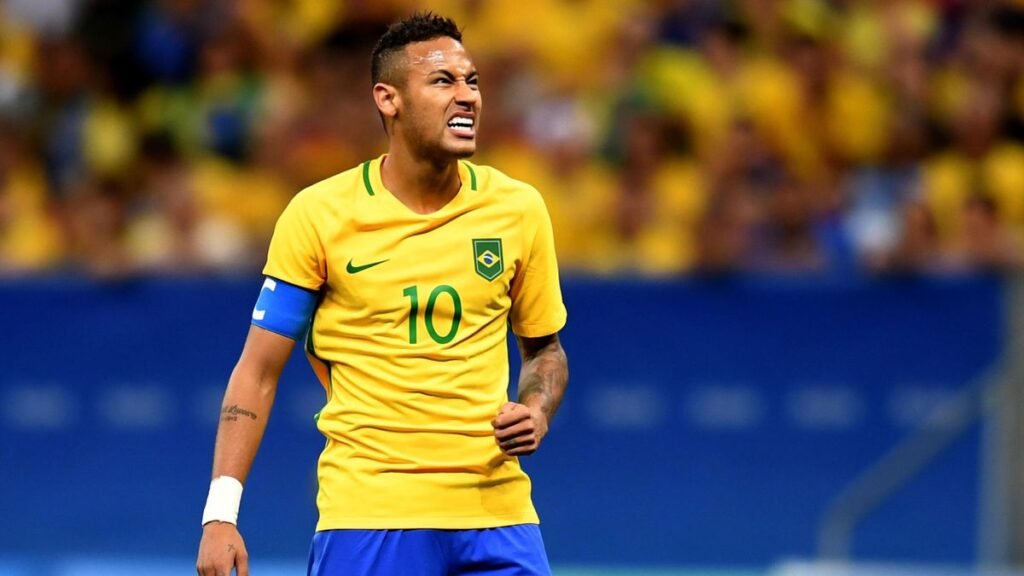 1. Brazil Home Neymar Jersey – 2016 Olympics Final