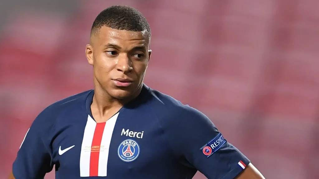 2. PSG Home Mbappé Jersey – 2020 Champions League Final