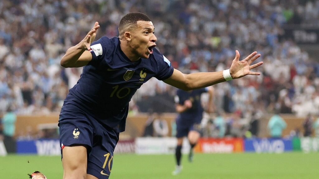 4. France Away Mbappé Jersey – 2022 World Cup Final vs Argentina
