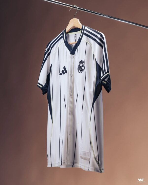 Real Madrid Special Edition Baseball-Inspired Jersey - Image 3