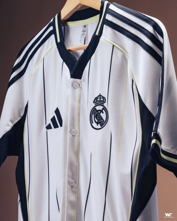 Real Madrid Special Edition Baseball-Inspired Jersey - Image 2